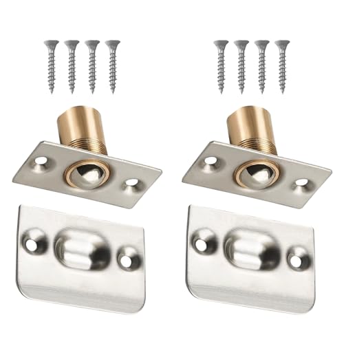 YUOIUX Türstopper für Schranktüren, versteckter Türstopper, Badezimmer, Kupfer, Möbelbeschläge, 2 Stück von YUOIUX