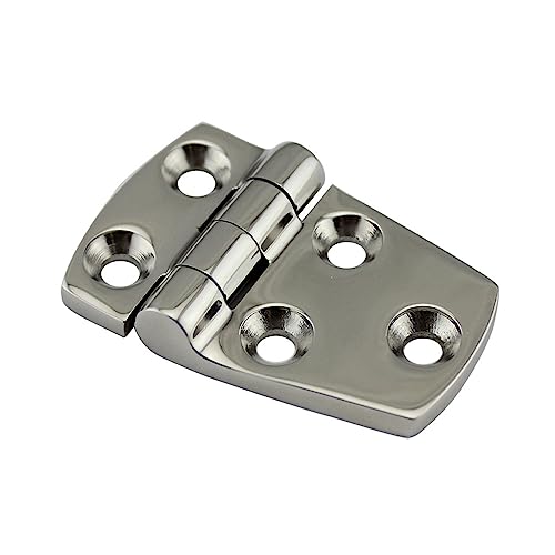 YUOIUX Verbesserte Hardware-Halterung, Türscharnier, Edelstahl, strapazierfähig, Bootsscharnier, Stahl, Schrank, Deck, Edelstahl-Scharnier, Marine-Garage von YUOIUX
