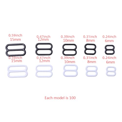 YUOIUX Verstellbare BH-Schnallen, 100 Stück, Metall, Dessous-Schnalle für Damen, Schwimmen, Strand, BH-Befestigungswerkzeug YUOIUX Verstellbare BH-Schnallen, 100 Stück, Metall, Dessous-Schnalle für Damen, Schwimmen, Strand, BH-Befestigungswerkzeug von YUOIUX