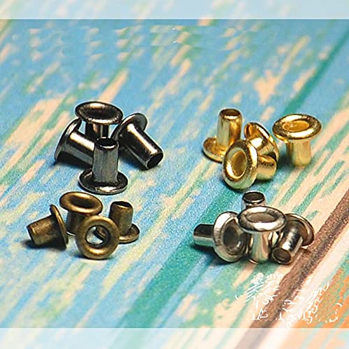 YUOYU 200 stücke 1,0 mm Mini Ösenknöpfe für DIY Puppe Gürtelschnallen Messing Ösen Knöpfe Tasche Schuhe Kleidung Nähzubehör YUOYU 200 stücke 1,0 mm Mini Ösenknöpfe für DIY Puppe Gürtelschnallen Messing Ösen Knöpfe Tasche Schuhe Kleidung Nähzubehör von YUOYU