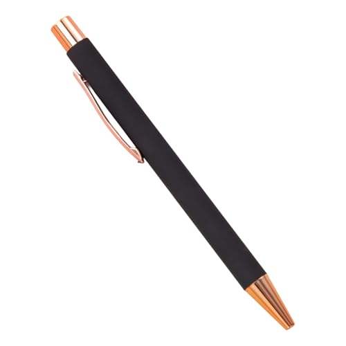 YUPEIUKLI Druckkugelschreiber, 1,0 mm, Schreibstift, Metall-Kugelschreiber, Schwarze Tinte, Schreibwarenstift für Schüler und Lehrer YUPEIUKLI Druckkugelschreiber, 1,0 mm, Schreibstift, Metall-Kugelschreiber, Schwarze Tinte, Schreibwarenstift für Schüler und Lehrer von YUPEIUKLI