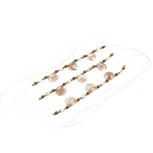 YUPEIUKLI Hutband aus Holzperlen für Damen und Herren, Urlaubs-Sonnenhut, Seilgürtel mit Muschel für Retro-Hutdekore, Hutzubehör YUPEIUKLI Hutband aus Holzperlen für Damen und Herren, Urlaubs-Sonnenhut, Seilgürtel mit Muschel für Retro-Hutdekore, Hutzubehör von YUPEIUKLI