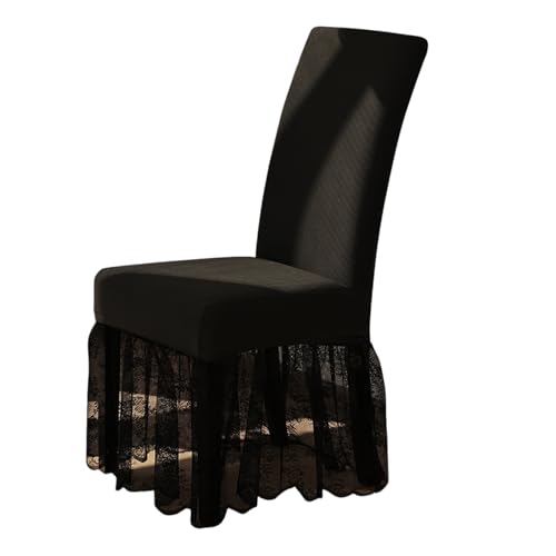 YUPEIUKLI Stuhlhussen aus Milchseide, dehnbar, elegant, für Küche und Hochzeitsbankett von YUPEIUKLI