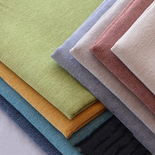 Luxuriöser, weicher einfarbiger Samtstoff für Vorhänge, Kissen, Wohnwagen, Sofa, Polsterstoff, dickes Chenille-Material, 21 Farben, Meterware von YUR