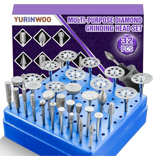 32 Stück Diamant Fräser Set Kompatibel mit Dremel-4 32 Stück Diamant Fräser Set Kompatibel mit Dremel-4 von YURINWOO
