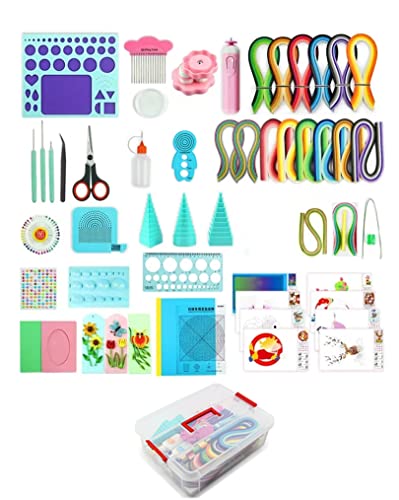 Komplett Quilling Set mit Quilling Papierstreifen und Quilling Zubehör Papier Quilling 1740 Streifen mit 3mm 5mm 10mm Quilling Werkzeug mit Aufbewahrungsbox Elektrischer Quilling Stift Quilling Brett Komplett Quilling Set mit Quilling Papierstreifen und Quilling Zubehör Papier Quilling 1740 Streifen mit 3mm 5mm 10mm Quilling Werkzeug mit Aufbewahrungsbox Elektrischer Quilling Stift Quilling Brett von YURROAD