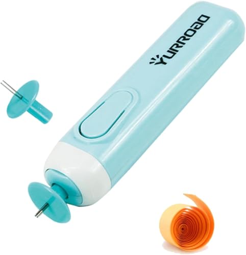 YURROAD Quilling Werkzeug Elektrisch, 2 in 1 Quilling Stift Elektrisch, Quilling Tool, Elektrischer Quilling Pen für Allgemeine Quilling Papierstreifen und Breitere Quilling Papier von YURROAD