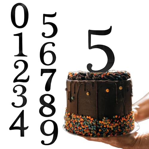 Tortendeko Geburtstag 10 Stück Number Kuchen Deko Schwarz Cake Topper 0-9 Kuchendekoration für Hochzeits Dekorationen, Geburtstage, Babyshower Tortendeko Geburtstag 10 Stück Number Kuchen Deko Schwarz Cake Topper 0-9 Kuchendekoration für Hochzeits Dekorationen, Geburtstage, Babyshower von YUSHWENPTY