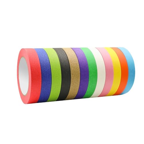 YUSSEQDD 12 stücke Handwerkskunst Zu Besten Maler Klebeband Abdeckband Für Wand Malerei Projekte Bunte Dekorative Gummi, 12 Stück, 1.0 cm * 13 m YUSSEQDD 12 stücke Handwerkskunst Zu Besten Maler Klebeband Abdeckband Für Wand Malerei Projekte Bunte Dekorative Gummi, 12 Stück, 1.0 cm * 13 m von YUSSEQDD
