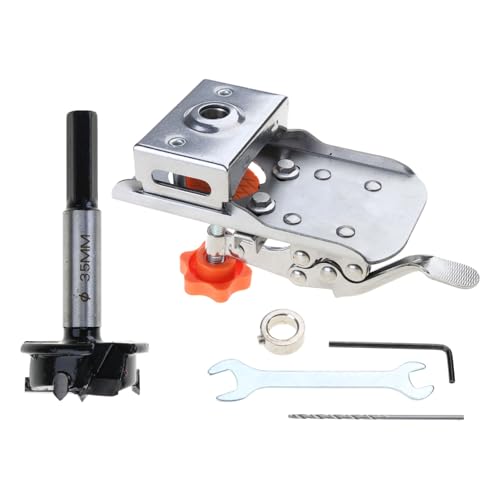 35 Mm Scharnier-Bohrschablone, Bohrschablone, Topfscharnier-Bohrschablone Aus Aluminiumlegierung, Topfscharnier-Bohrschablone Für Türen Und Schränke 35 Mm Scharnier-Bohrschablone, Bohrschablone, Topfscharnier-Bohrschablone Aus Aluminiumlegierung, Topfscharnier-Bohrschablone Für Türen Und Schränke von YUTNGYNG