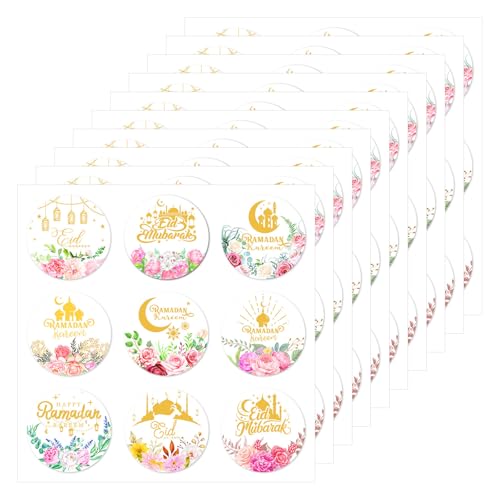 90COUNTS EID Festival Aufkleber Runde Wickeletikett Blumenverpackung Aufkleber Für Die Versiegelungsumschlagkarte Candy Bag Verpackung Koran Themen 90COUNTS EID Festival Aufkleber Runde Wickeletikett Blumenverpackung Aufkleber Für Die Versiegelungsumschlagkarte Candy Bag Verpackung Koran Themen von YUTNGYNG