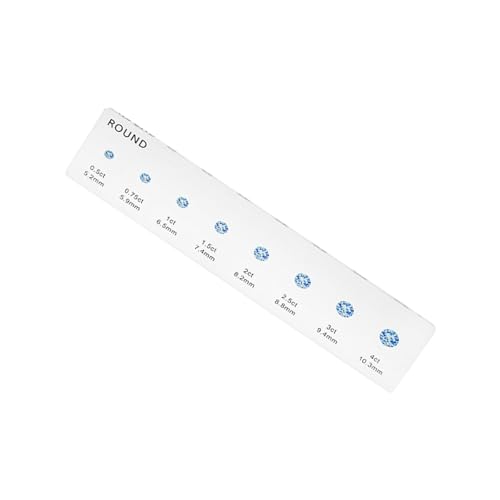 Sizer-Messwerkzeugsatz, Messgerät Für Runde, Ovale Und Quadratische Diamanten Mit Hochpräzisen Markierungen, Strassstein-Lineal Für Anfänger Sizer-Messwerkzeugsatz, Messgerät Für Runde, Ovale Und Quadratische Diamanten Mit Hochpräzisen Markierungen, Strassstein-Lineal Für Anfänger von YUTNGYNG