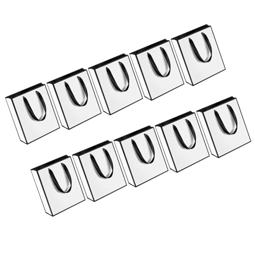 YUTNGYNG 10pcs 250gsm Weiße Papiertüten Mit Bandhandel 6x2.4x7.8inch Für Hochzeit Geburtstag Thanksgiving Weihnachtsverpackung Taschen YUTNGYNG 10pcs 250gsm Weiße Papiertüten Mit Bandhandel 6x2.4x7.8inch Für Hochzeit Geburtstag Thanksgiving Weihnachtsverpackung Taschen von YUTNGYNG