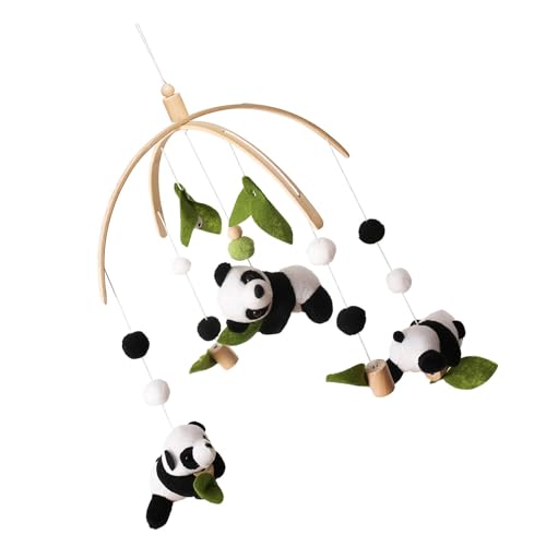 YUTNGYNG Schöne Panda Form Plüschhängender Spielzeugbaby Geschenke Kleinkindbett Um Dekoration Hängende Spielzeuggefüllungszubehör Einfach Installieren Krippe von YUTNGYNG
