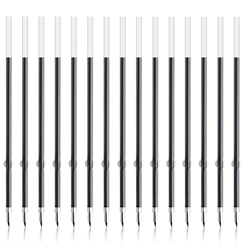 100 Stück Kugelschreiberminen Schwarz YUTOU Austauschbare Kugelschreiber Nachfüllungen 0,7mm Mittlere Spitze Kugelschreiber Minen für Einziehbaren Kugelschreiber von YUTOU