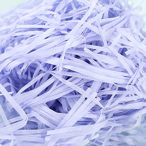 150g Raffia Geschreddertes Papier YUTOU Geschreddertes Seidenpapier Füllmaterial Hamper Shred Papier Geschenkfüllung Papierschnitzel für DIY Party Geschenkbox Dekorations Party Supplies (Violett) von YUTOU