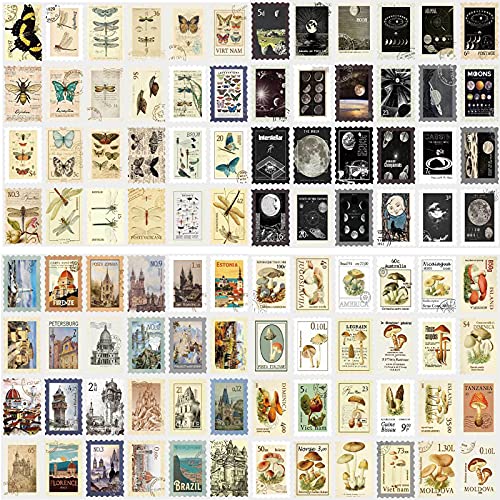 192 Stück Vintage Stempel Scrapbook Aufkleber Set YUTOU Insekt/Stadt/Planet/Pilz Retro Etikettenaufklebern Washi Aufkleber für Kalender Notizbuch Tagebuch Fotoalbum DIY Dekoration 192 Stück Vintage Stempel Scrapbook Aufkleber Set YUTOU Insekt/Stadt/Planet/Pilz Retro Etikettenaufklebern Washi Aufkleber für Kalender Notizbuch Tagebuch Fotoalbum DIY Dekoration von YUTOU