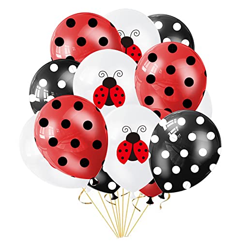 YUTOU 24 Stück Marienkäfer Luftballons 12 Zoll Latex Ballons Tupfen Luftballons Party Dekoration Ballons Set für Marienkäfer Geburtstag Party Jungen Mädchen Dschungel Thema Geburtstag Dekoration YUTOU 24 Stück Marienkäfer Luftballons 12 Zoll Latex Ballons Tupfen Luftballons Party Dekoration Ballons Set für Marienkäfer Geburtstag Party Jungen Mädchen Dschungel Thema Geburtstag Dekoration von YUTOU