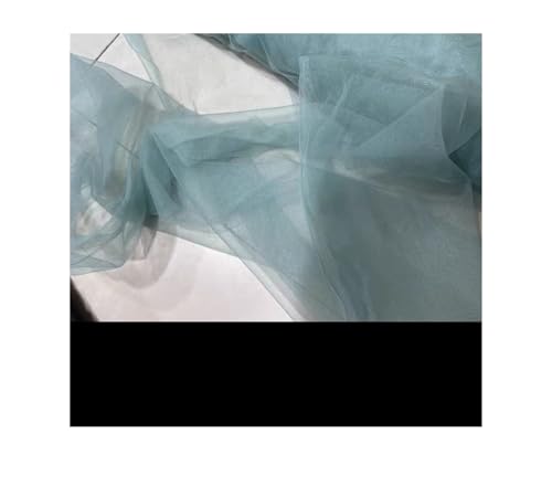 Exquisite Gaze-Szene, Hochzeitsarrangement, Hochzeit, Gaze, Kleiderstoff, Gaze, Gaze, 5 m (blaugrau) von YUTTDK