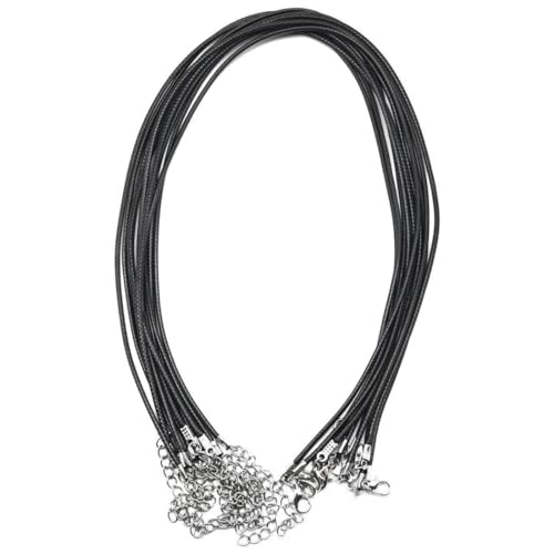 YUUSIKCO 10 PCS Kette ohne Anhänger Schwarz Polyester mit Karabinerverschluss Schmuck - kettenband,DIY Schmuckherstellung Zubehör Ketten selber Machen Anhänger für Halsketten, Armbänder YUUSIKCO 10 PCS Kette ohne Anhänger Schwarz Polyester mit Karabinerverschluss Schmuck - kettenband,DIY Schmuckherstellung Zubehör Ketten selber Machen Anhänger für Halsketten, Armbänder von YUUSIKCO