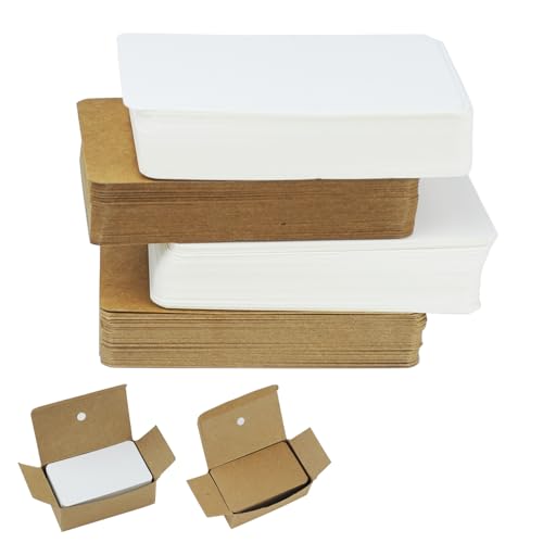 YUUTIAL 200 Stück Blanko Karteikarten Papier Karten,Blanko Visitenkarten Papier Postkarten Spielkarten,Kraftpapier Karten Eignet Sich Für Einladungsbriefe,Geschenketiketten -9 x 5.3cm (Braun und Weiß) YUUTIAL 200 Stück Blanko Karteikarten Papier Karten,Blanko Visitenkarten Papier Postkarten Spielkarten,Kraftpapier Karten Eignet Sich Für Einladungsbriefe,Geschenketiketten -9 x 5.3cm (Braun und Weiß) von YUUTIAL