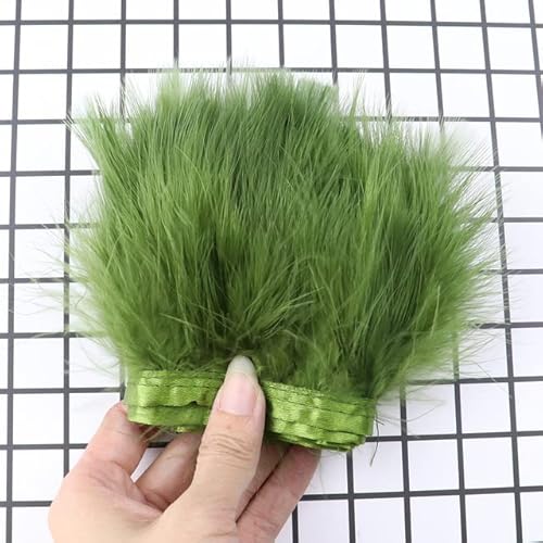 YUWEN 1 Meter buntes Marabu-Federband 8–10 cm, Flauschige Federn, Fransen, Kleidung, Kleid, Hochzeit, Dekoration, Nähen, Handwerk, Federn YUWEN 1 Meter buntes Marabu-Federband 8–10 cm, Flauschige Federn, Fransen, Kleidung, Kleid, Hochzeit, Dekoration, Nähen, Handwerk, Federn von YUWEN