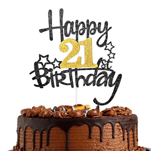 Tortenaufsatz Alles Gute Zum 21. Geburtstag Schwarz Goldene Glittler Dekoration Zum 21. Geburtstag für Männer Frauen Jubiläums Kuchenaufsatz Fabelhafte Kuchendekoration Sie Ihn Tortenaufsatz Alles Gute Zum 21. Geburtstag Schwarz Goldene Glittler Dekoration Zum 21. Geburtstag für Männer Frauen Jubiläums Kuchenaufsatz Fabelhafte Kuchendekoration Sie Ihn von YUXIANLB
