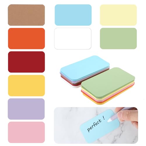 YUXIANLB 100 Stück Kleine Blanko Papier Nachrichtenkarten Farbige Blanko Karteikarten 8,9 X 5,1 Cm Visitenkarten Doppelseitige Mini Notizkarte Für Scrapbooking DIY Geschenkanhänger Etikett YUXIANLB 100 Stück Kleine Blanko Papier Nachrichtenkarten Farbige Blanko Karteikarten 8,9 X 5,1 Cm Visitenkarten Doppelseitige Mini Notizkarte Für Scrapbooking DIY Geschenkanhänger Etikett von YUXIANLB