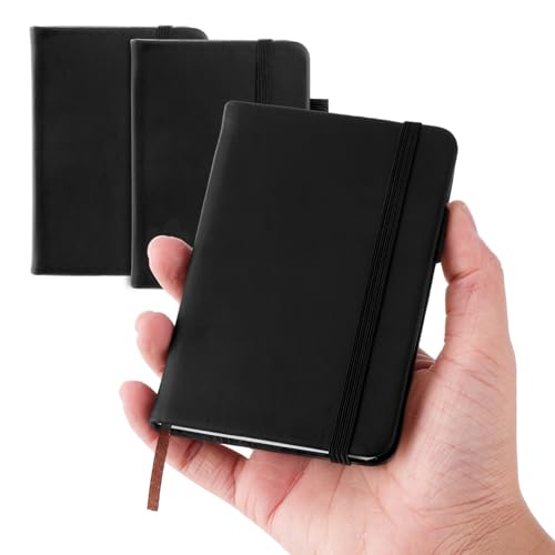 YUXIANLB 2 Stück Taschennotizbuch Kleines Notizbuch Tagebuch Hardcover Notizbücher Notizblock Hochwertiges Dickes Liniertes Papier Mit Markierungsbändern Für Büroarbeiten A7 100 Seiten Schwarzes Leder YUXIANLB 2 Stück Taschennotizbuch Kleines Notizbuch Tagebuch Hardcover Notizbücher Notizblock Hochwertiges Dickes Liniertes Papier Mit Markierungsbändern Für Büroarbeiten A7 100 Seiten Schwarzes Leder von YUXIANLB