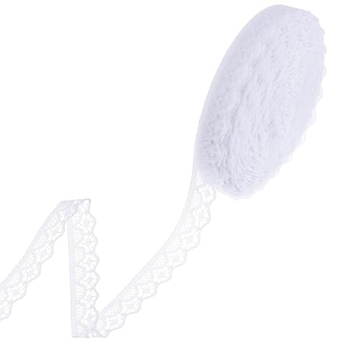 YUXIANLB 60 Yards weißes Spitzenband Rolle Vintage Häkelbaumwolle Spitzenstoff Vintage Muster Band Nähen Handwerk Bänder für Hochzeit Dekoration Blumenstrauß DIY Nähen Handwerk und Geschenkverpackung YUXIANLB 60 Yards weißes Spitzenband Rolle Vintage Häkelbaumwolle Spitzenstoff Vintage Muster Band Nähen Handwerk Bänder für Hochzeit Dekoration Blumenstrauß DIY Nähen Handwerk und Geschenkverpackung von YUXIANLB
