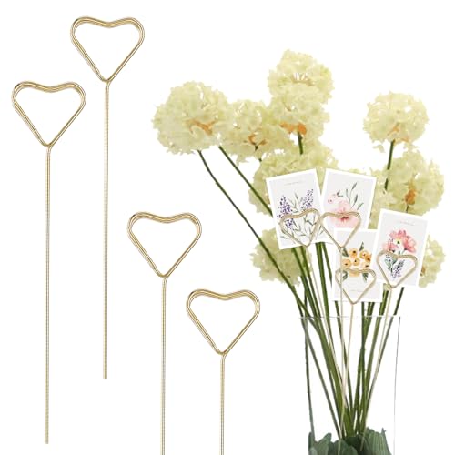 YUXIANLB Kartenhalter in Herzform, Metall, Kartenhalter, Blumenbouquet, Zubehör, 20 Stück, Blumenbedarf, Foto-Liebe, Clip-Sticks für Hochzeit, Geburtstag, Kuchen, Party, Tischnummer, Menü, Notizen, YUXIANLB Kartenhalter in Herzform, Metall, Kartenhalter, Blumenbouquet, Zubehör, 20 Stück, Blumenbedarf, Foto-Liebe, Clip-Sticks für Hochzeit, Geburtstag, Kuchen, Party, Tischnummer, Menü, Notizen, von YUXIANLB
