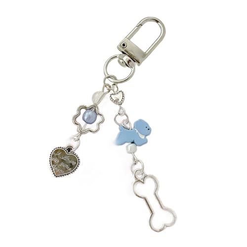 YUXITA Handy-Anhänger mit blauem Herz und Hunden, vielseitig einsetzbar, für den täglichen Gebrauch YUXITA Handy-Anhänger mit blauem Herz und Hunden, vielseitig einsetzbar, für den täglichen Gebrauch von YUXITA