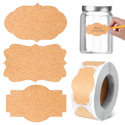 YUXMU 300 Stück Etiketten Aufkleber, 50x30mm Selbstklebend Aufkleber Universal Haushaltsetiketten Beschriften Geschenksticker Geschenk Dekor Sticker für Büro Küche Flaschen(F55) von YUXMU