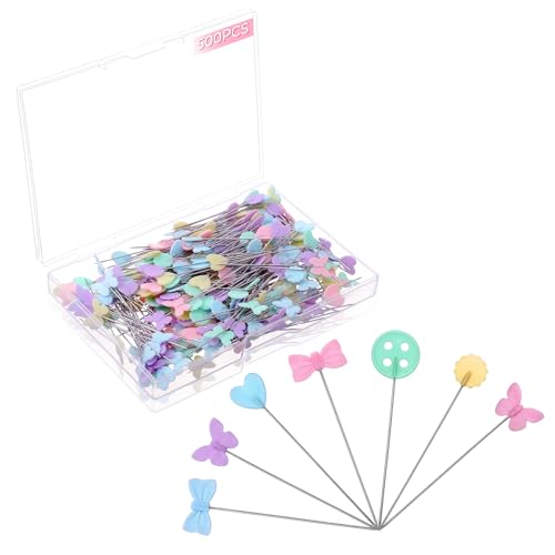 YUXMU 500 Stück Stecknadeln Mit Kopf Groß, 300 Stück 5,3cm 100Stück 4,4cm 100Stück 4,1cm Stecknadeln Lang Mehrfarbige Nähnadeln Quilten Nähen Pins für DIY Nähen Handwerk Basteln YUXMU 500 Stück Stecknadeln Mit Kopf Groß, 300 Stück 5,3cm 100Stück 4,4cm 100Stück 4,1cm Stecknadeln Lang Mehrfarbige Nähnadeln Quilten Nähen Pins für DIY Nähen Handwerk Basteln von YUXMU