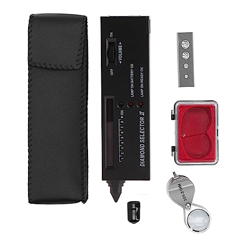 Tester Pen Professioneller Edelstein -Selektor mit LCD -Display- und LED -Indikatoren 30x Lupe für Schmuckmünzen Antiquitäten Tester Pen Professioneller Edelstein -Selektor mit LCD -Display- und LED -Indikatoren 30x Lupe für Schmuckmünzen Antiquitäten von YUYTE