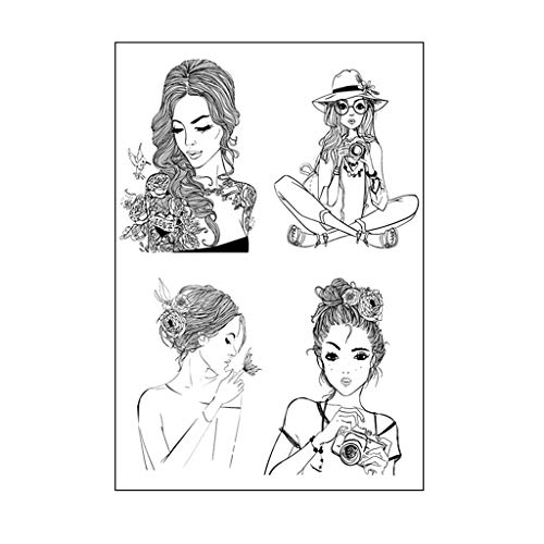 YUYUE21 Silikon-Stempel für Mädchen, zum Selbermachen und Verzieren von Alben, transparent von YUYUE21
