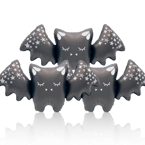 Halloween Luftballons, Geist Fledermaus Skelette Luftballon Party Deko, Gruselige Gespenst Folienballons für Kinder Erwachsene für Halloween Geburtstag Parties Ballons Deko Accessoire (Schwarz-3pcs) Halloween Luftballons, Geist Fledermaus Skelette Luftballon Party Deko, Gruselige Gespenst Folienballons für Kinder Erwachsene für Halloween Geburtstag Parties Ballons Deko Accessoire (Schwarz-3pcs) von YUYWWAN