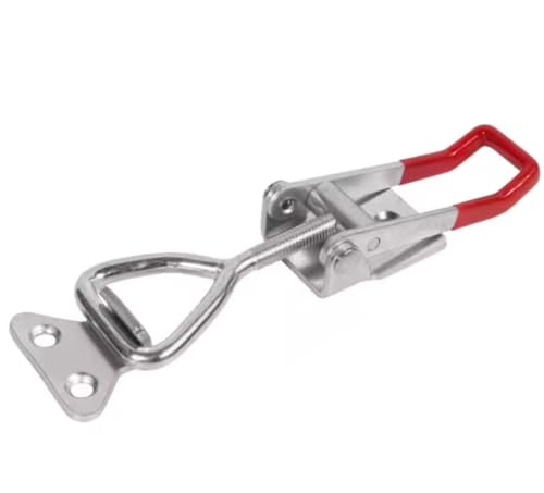 YUZGUHEY Scharnierclip aus Edelstahl, robuster Knebelverschluss, Haspe, Knebelverschluss, Ersatz-Zugverschluss, Klemme for Türzugverschluss, 2 Stück(B,S) von YUZGUHEY