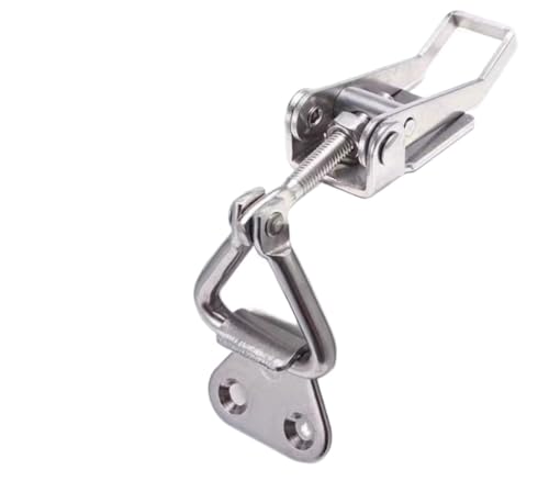 YUZGUHEY Scharnierclip aus Edelstahl, robuster Knebelverschluss, Haspe, Knebelverschluss, Ersatz-Zugverschluss, Klemme for Türzugverschluss, 2 Stück(D,M) von YUZGUHEY