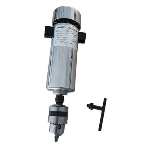 YVAAASIYC 0,8 KW Spindelmotor DC 110/V 20000 U/min CNC-Schnitzfräsen 800 W Luft-Kaltspindelmotor for Gravieren(Package3) von YVAAASIYC