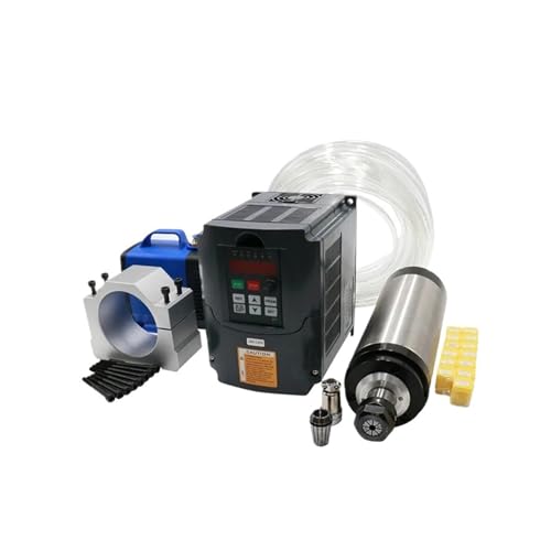 YVAAASIYC 1,5/2,2/3 kW CNC-Spindelmotor & HY VFD-Wechselrichter & Spindelklemme & 80-W-Pumpe & 5 m Wasserleitungen & 1 Satz Spannzangen for CNC(3kw,220/v) von YVAAASIYC