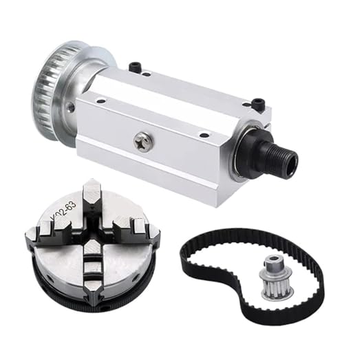 YVAAASIYC 50 Vierbacken-/63 Dreibackenfutterspindel CNC-Mikrodrehmaschine Holzbearbeitungs-Buddha-Perlenmaschine for DIY-Miniaturdrehmaschine(50-4) von YVAAASIYC