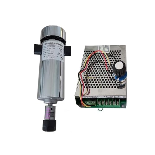 YVAAASIYC 800 W 110/VDC 20000 U/min CNC-Spindelmotor-Kit ER16/Chuck 800 W Spindelmotor + Drehzahlregler der Stromversorgung for Gravieren(Package 4 ER16) von YVAAASIYC
