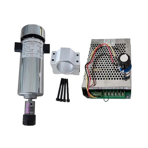 YVAAASIYC 800 W 110/VDC 20000 U/min CNC-Spindelmotor-Kit ER16/Chuck 800 W Spindelmotor + Drehzahlregler der Stromversorgung for Gravieren(Package 5 ER16) von YVAAASIYC