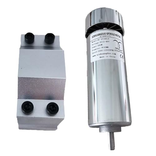 YVAAASIYC Luftgekühlter 0,5-kW-CNC-Motor + Lüfter-Spindelmotor-Kit 500-W-Spindelmotor + Drehzahlregler der Stromversorgung for Gravieren(Package 3) von YVAAASIYC