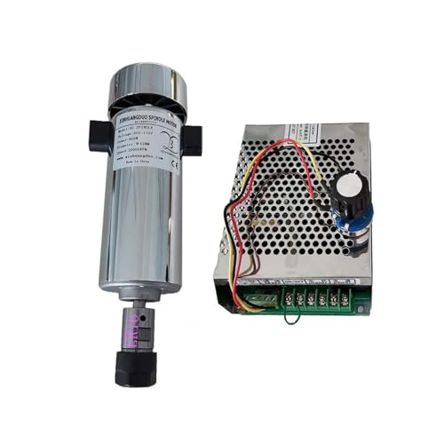 YVAAASIYC Luftgekühlter 0,8 kW DC110/V 20000 U/min CNC-Spindelmotor-Kit ER16/Spannfutter 800 W Spindelmotor + Drehzahlregler der Stromversorgung for Gravieren(Package 4 ER16) von YVAAASIYC