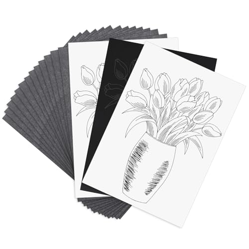 YVCVQKUC 100 Blatt Transfer- und Kopierpapier, A4 Black Carbon pauspapier für Holz, kohlepapier zum nachzeichnen, graphitpapier, durchschreibepapier, 21 x 29,7 cm YVCVQKUC 100 Blatt Transfer- und Kopierpapier, A4 Black Carbon pauspapier für Holz, kohlepapier zum nachzeichnen, graphitpapier, durchschreibepapier, 21 x 29,7 cm von YVCVQKUC
