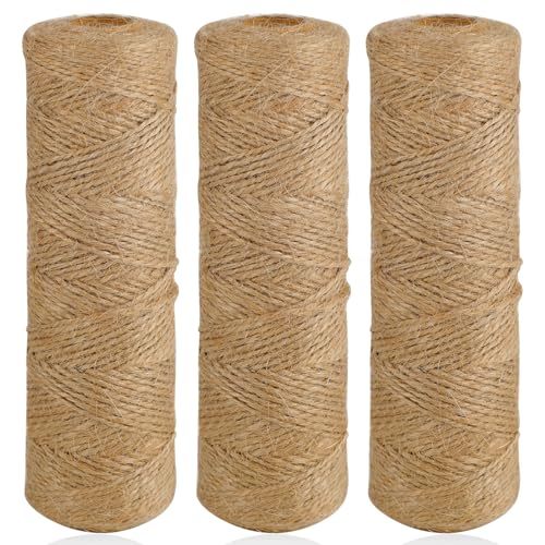 3er Pack Juteseil 300m, Natur Jutegarn, 1,5mm Dekoseil, dekosand Natur, sisalseil, geeignet für Garten, Basteln, DIY handgemachte Dekoration 3er Pack Juteseil 300m, Natur Jutegarn, 1,5mm Dekoseil, dekosand Natur, sisalseil, geeignet für Garten, Basteln, DIY handgemachte Dekoration von YVCVQKUC