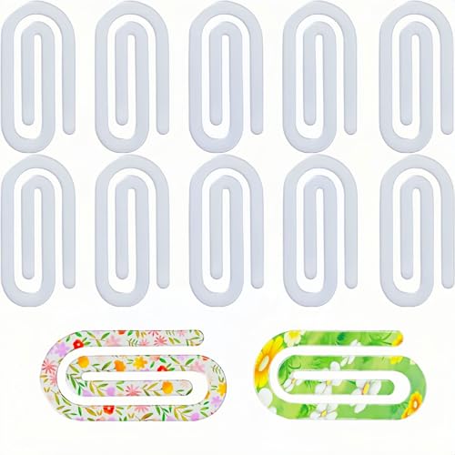 10 Stück Sublimationsrohlinge Acryl-Büroklammern für Bastelarbeiten, transparente Blanko-Clips für Wärmeübertragung, 10,2 x 5,1 x 0,3 cm, transparente Klemmen für Büro, Schule, Zuhause, Geschenk 10 Stück Sublimationsrohlinge Acryl-Büroklammern für Bastelarbeiten, transparente Blanko-Clips für Wärmeübertragung, 10,2 x 5,1 x 0,3 cm, transparente Klemmen für Büro, Schule, Zuhause, Geschenk von YVYAVGE