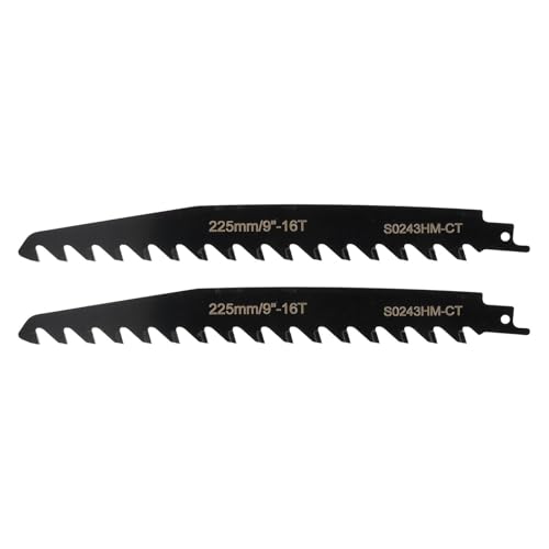 2pcs Holzschnreie Hubkolbensägen -Klingen Beschneidungssägen Blades für Hubkropazierensäge, Holzsägen Klingen (10 Zoll) von YWBL-WH